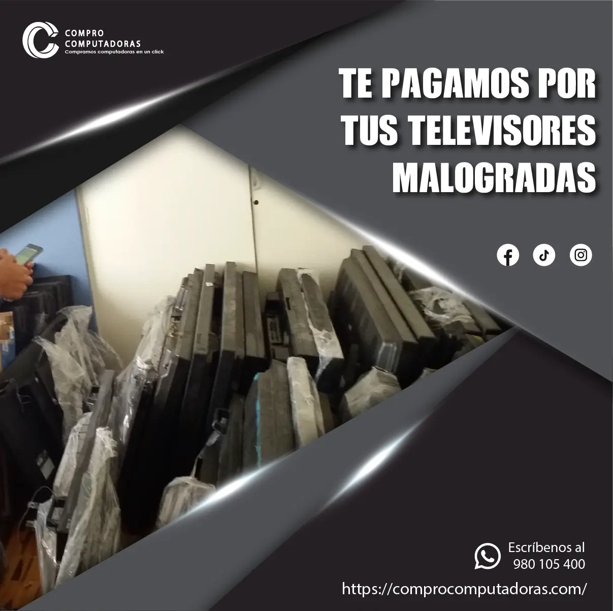  Tu computadora está malograda Nosotros la queremos