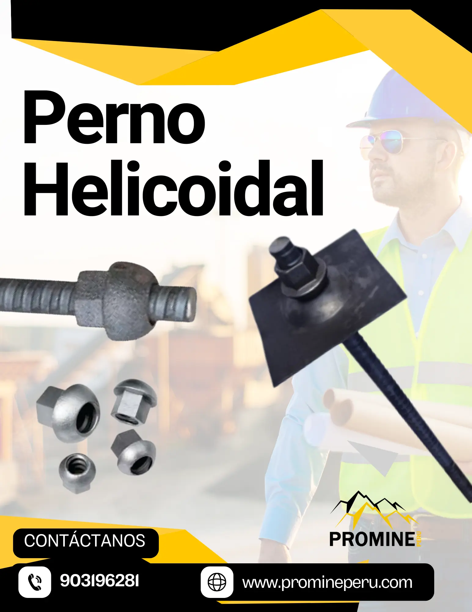 PERNO HELICOIDAL - ANCLAJE EN MINA 