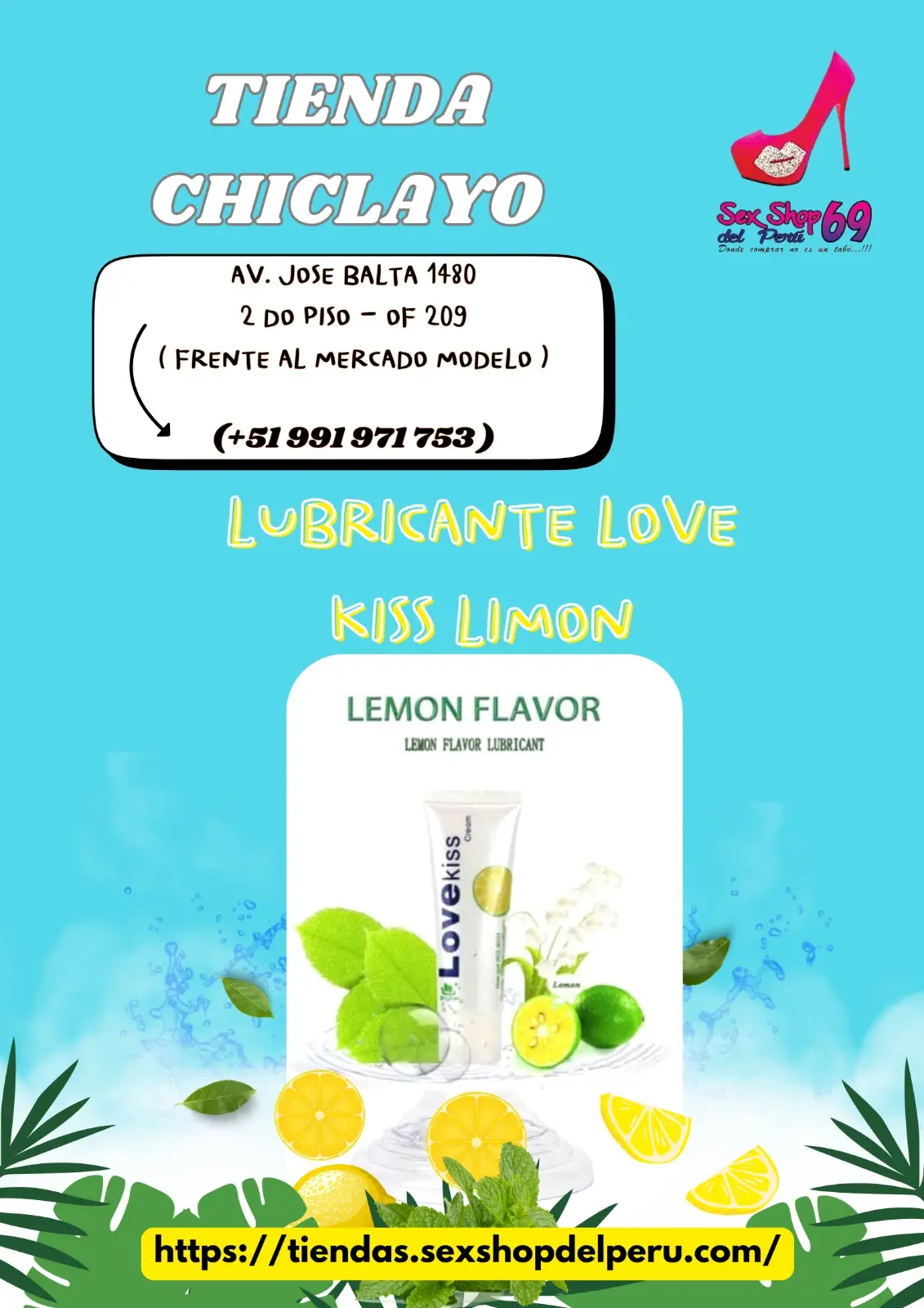 LUBRICANTE LOVE KISS LIMON