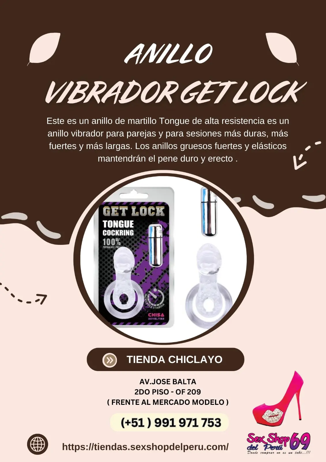 ANILLO VIBRADOR GET LOCK TONGUE