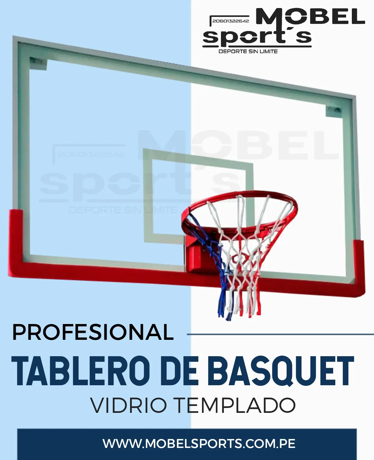 TABLERO DE BASKET OFICIAL MOBEL SPORTS