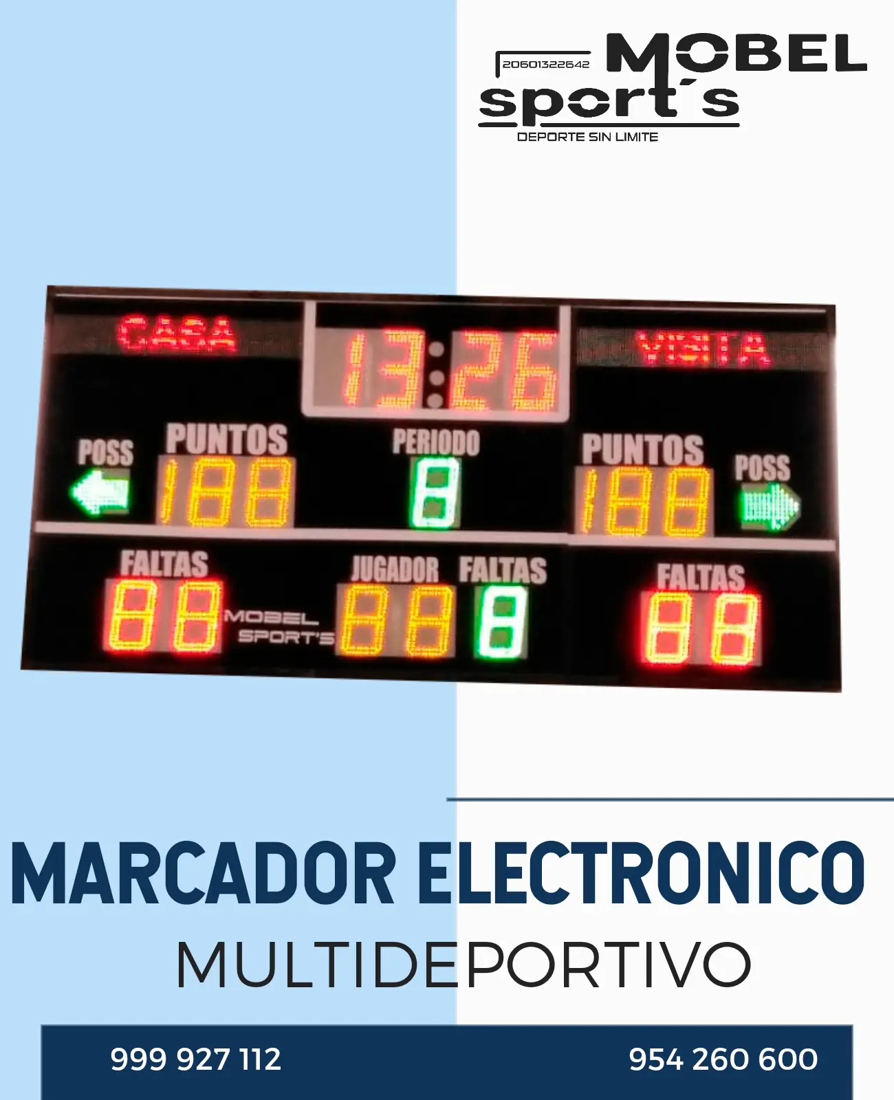 TABLERO DE BASKET OFICIAL MOBEL SPORTS