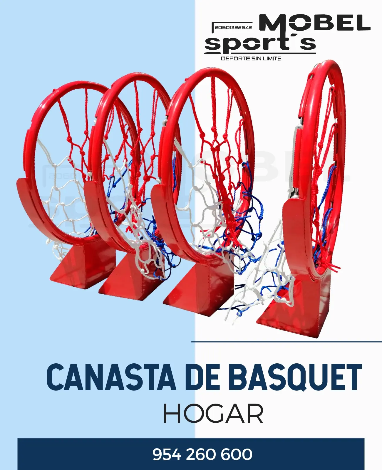 ARO DE BASQUET EN ACERO MOBEL SPORTS