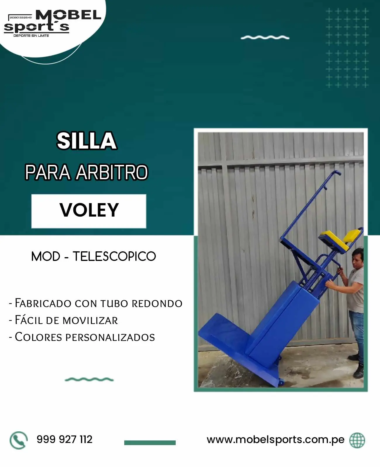 SILLA PARA ARBITRO DE VOLEY MOBEL SPORTS