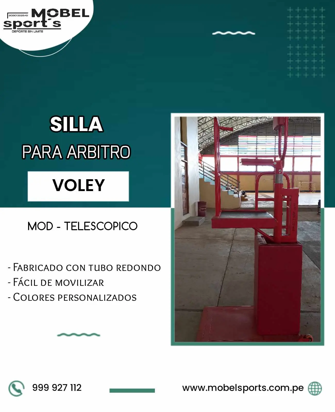 SILLA PARA ARBITRO DE VOLEY MOBEL SPORTS