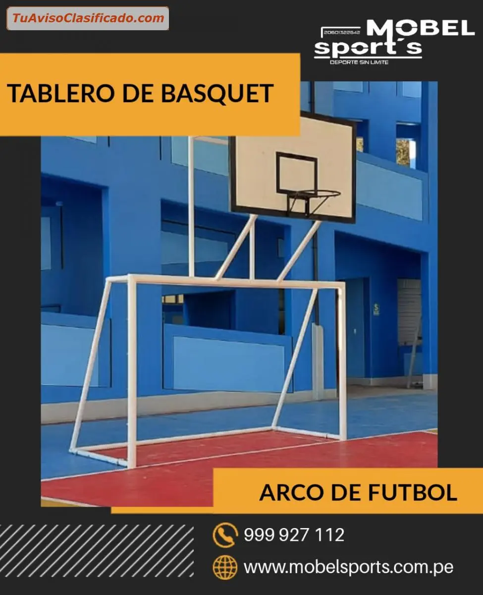 TABLERO CON ARCO DE FUTBOL MOBEL SPORTS