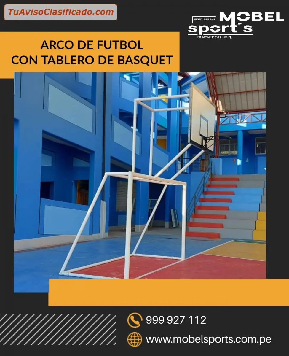 TABLERO CON ARCO DE FUTBOL MOBEL SPORTS