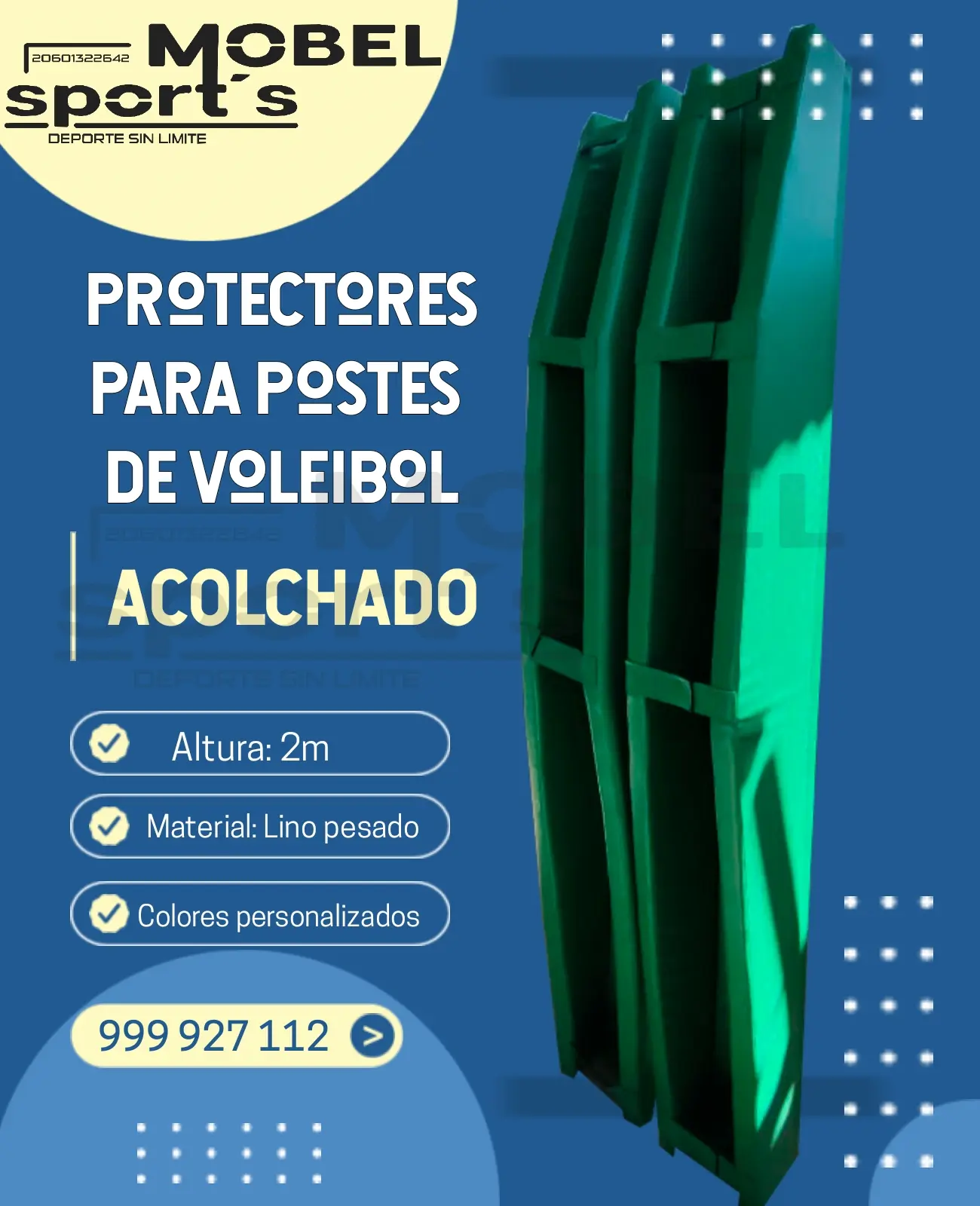 PROTECTORES PARA POSTES DE VOLEY MOBEL SPORTS