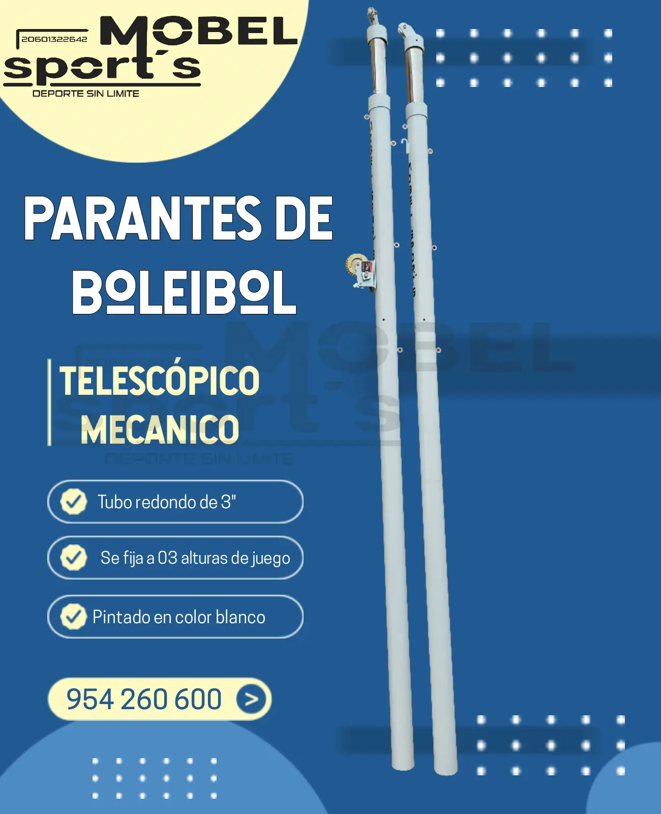 POSTES DE VOLEY MOBEL SPORTS