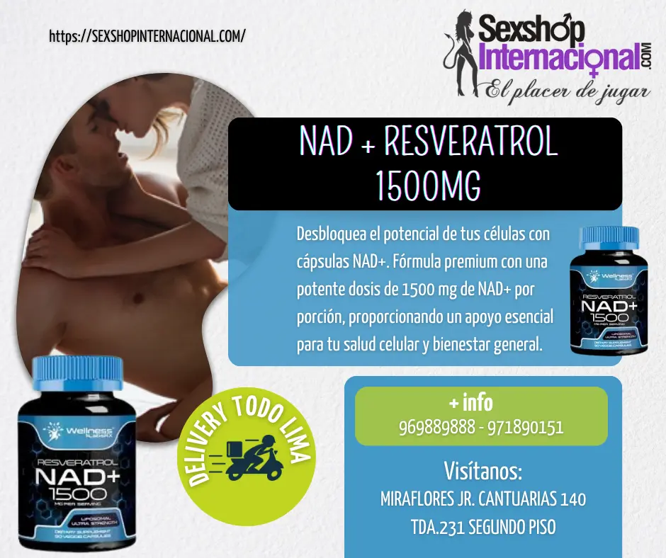 SUPLEMENTO NATURAL AMERICANO RESVERATROL NAD 1500 MG- LIMA