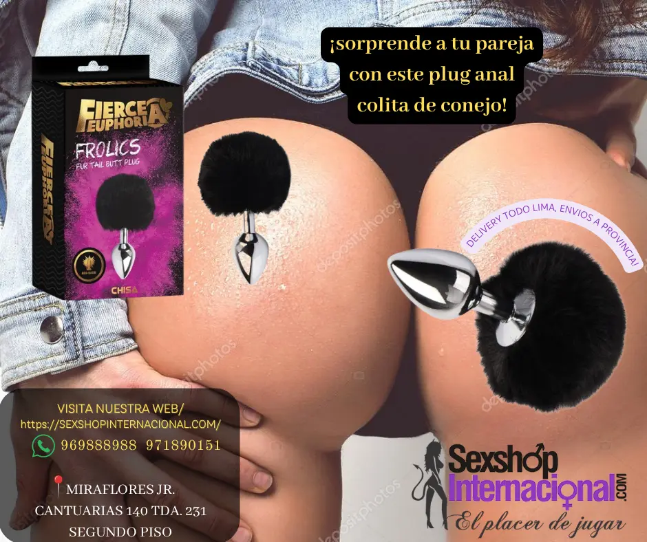 PLUG ANAL COLITA DE CONEJO PONLE MAS EMOSION A TUS NOCHES 