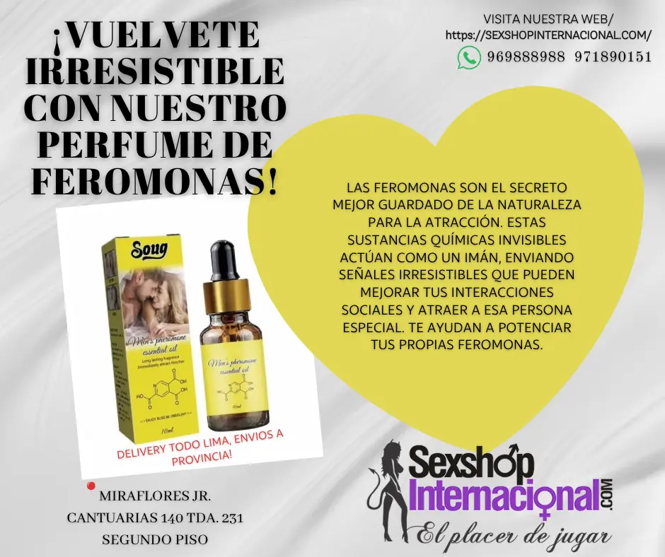 PERFUME DE FEROMONAS- ATRAE A ESA PERSONA QUE TE GUSTA-LIMA