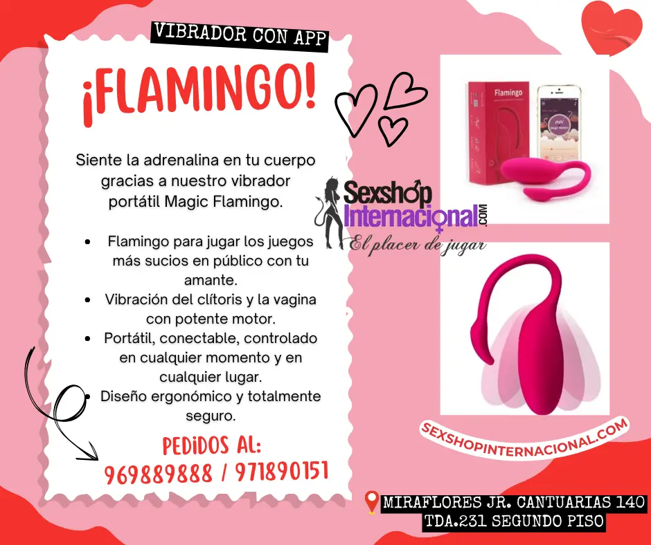 CUMPLE TUS FANTASIAS CON ESTE VIBRADOR SOFISTICADO FLAMINGO 