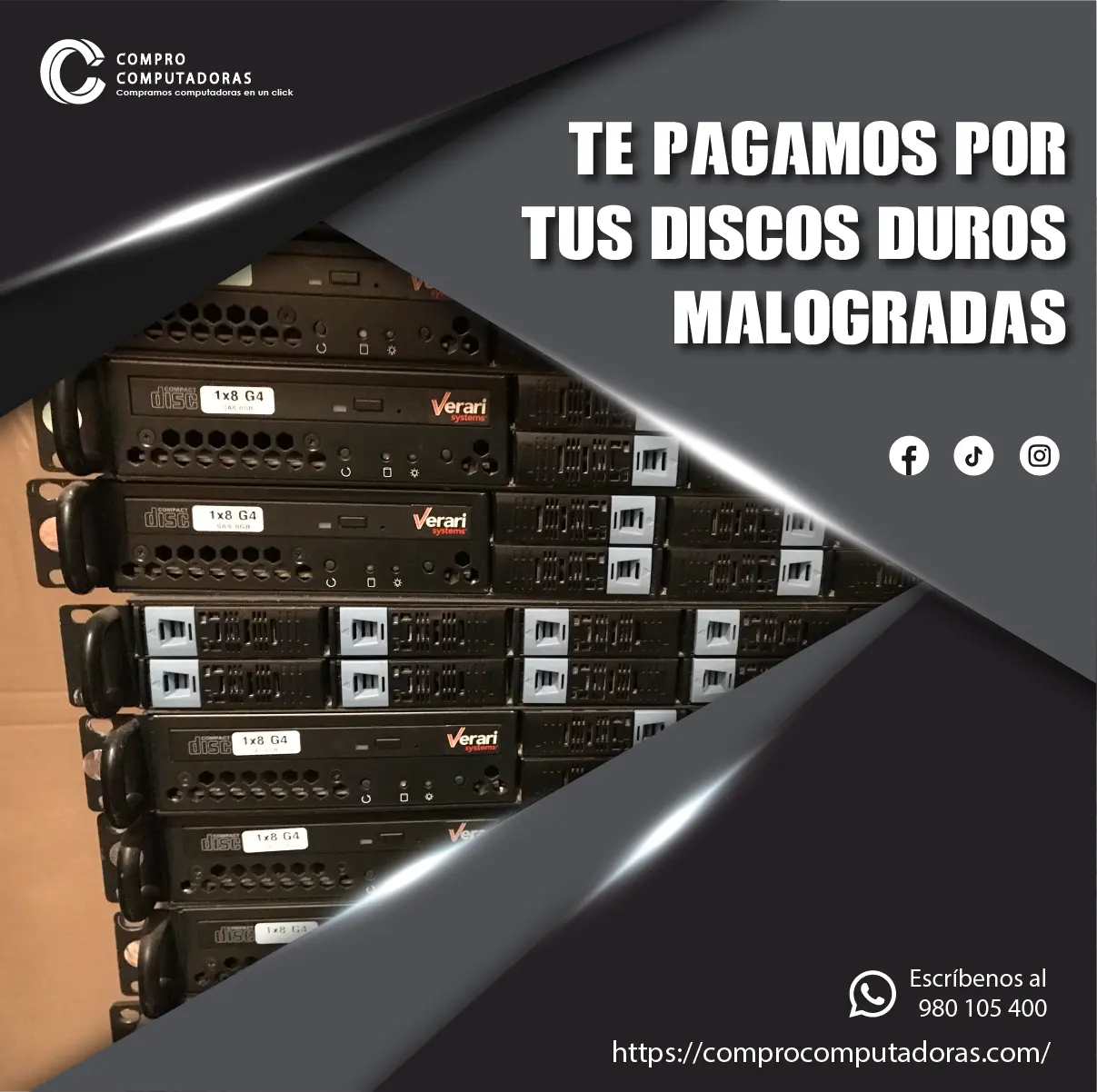 Tienes discos duros en desuso Lo compramos 