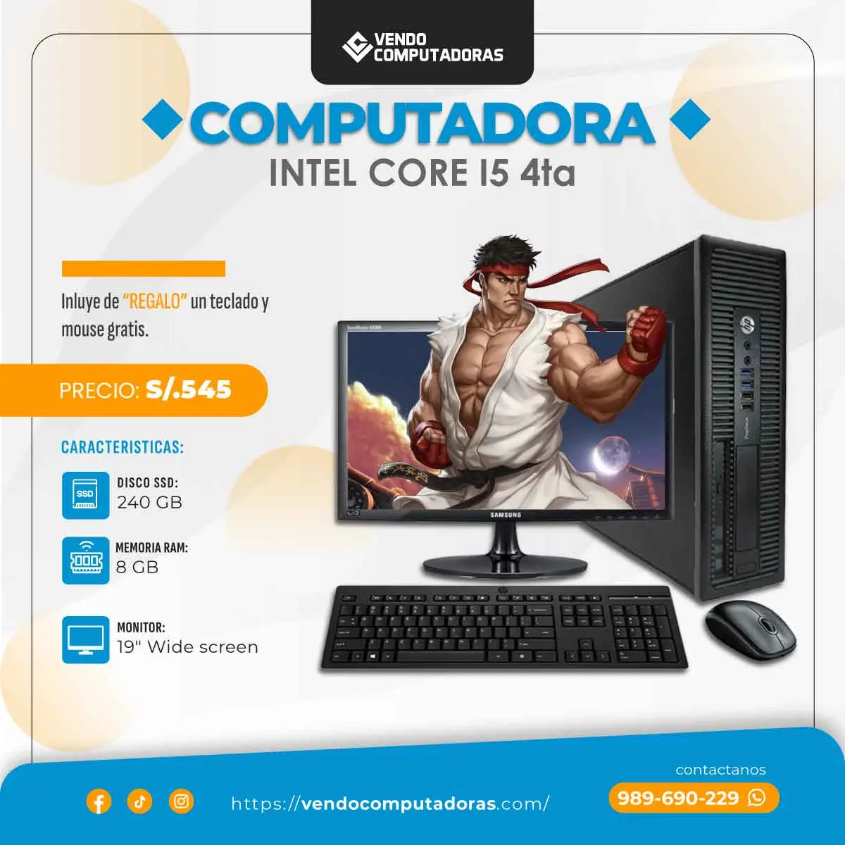 Potente y lista para usar Core i5 4ta 