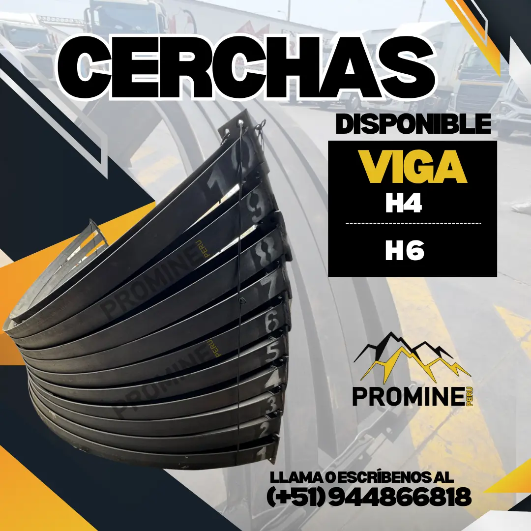 CERCHAS EN VIGA H4 - SOPORTE PARA MINA 
