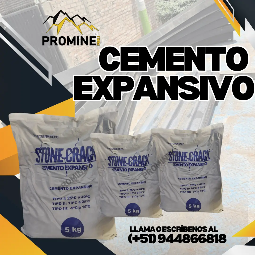 CEMENTO EXPANSIVO - VENTA PARA MINERIA 