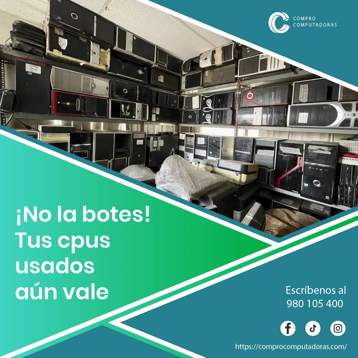  No botes tu computadora dañada