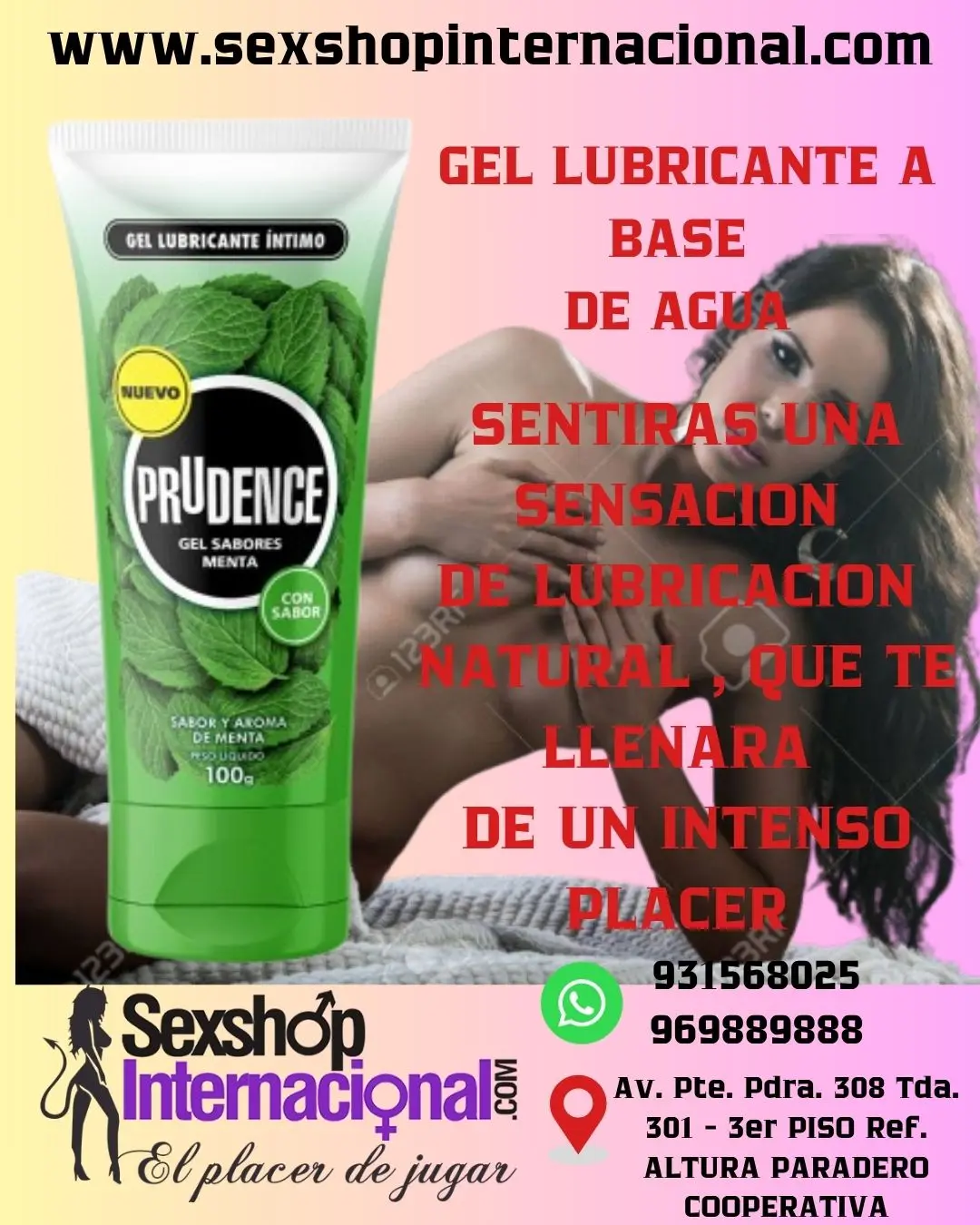 GEL LUBRICANTE PRUDENCE MENTA 100GR