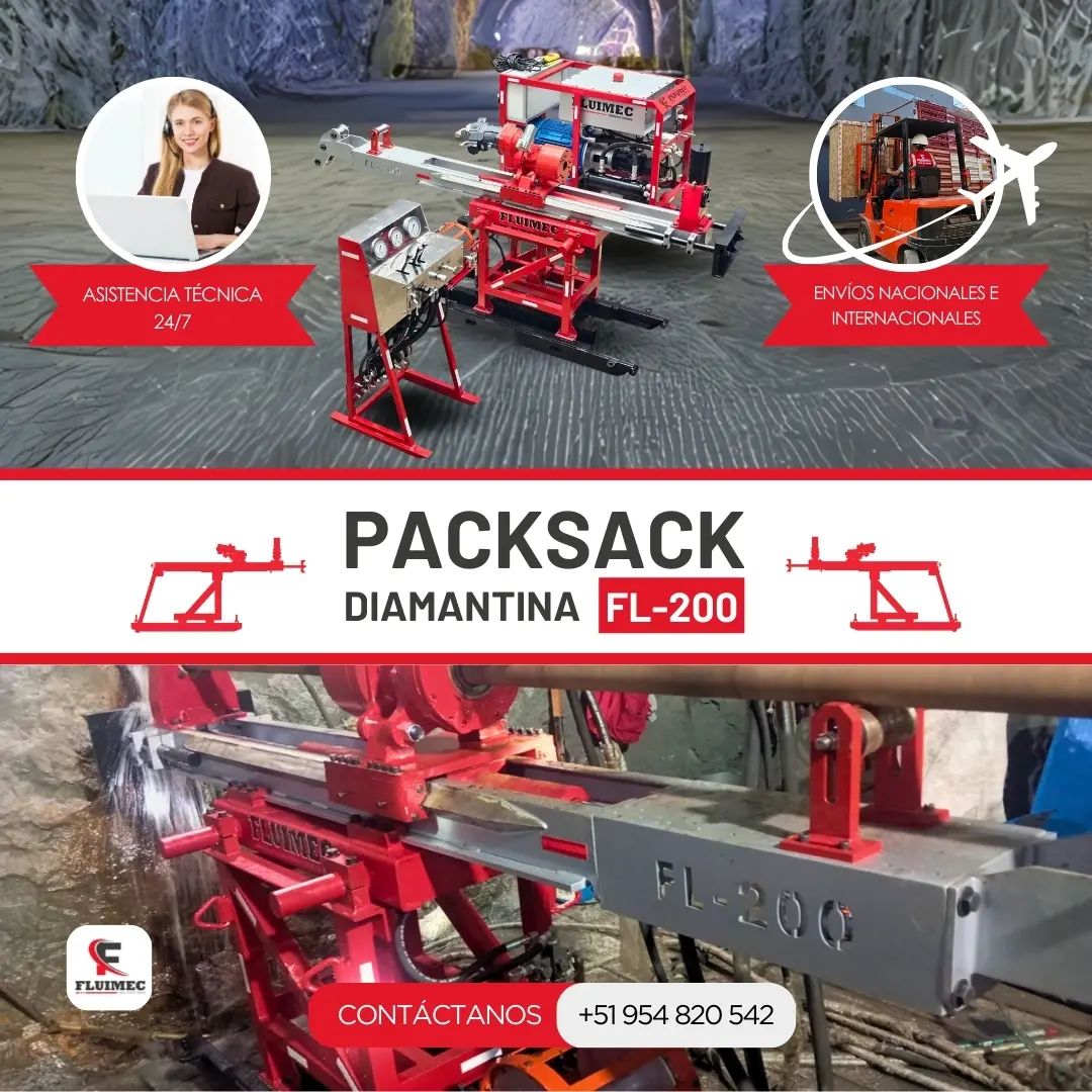 PACKSACK DIAMANTINA FL-200 equipo para industria minera 