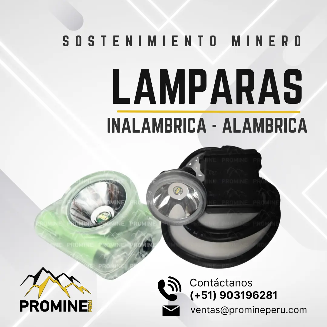 LAMPARAS INALAMBRICAS - ALAMBRICA - SOSTENIMIENTO EN MINA