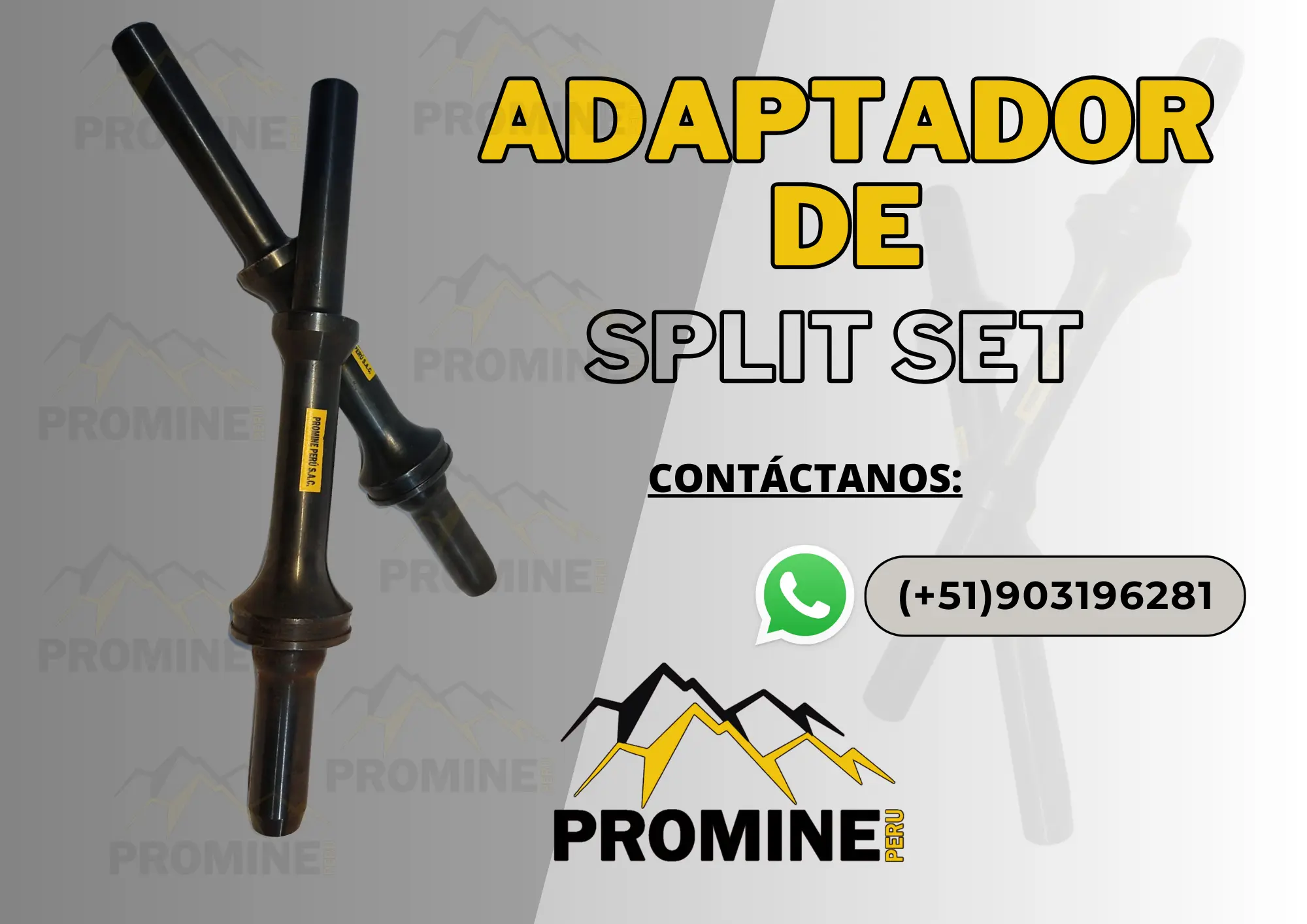 ADAPTADOR DE SPLIT SET- PRODUCTO MINERO 