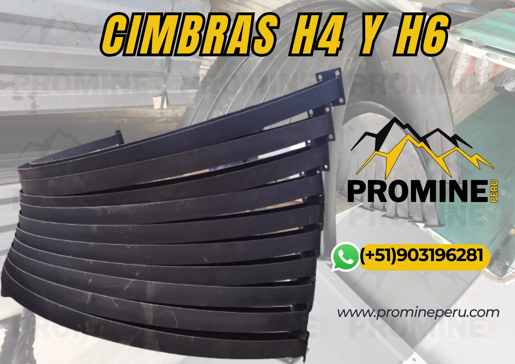 CIMBRAS EN VIGA H4 - H6 - PARA SOPORTE MINERO