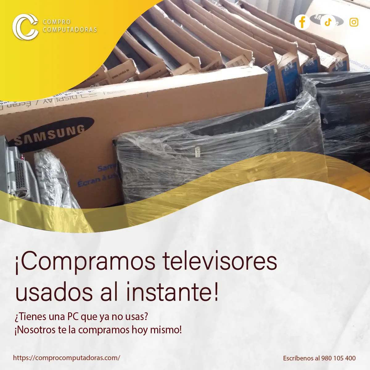 TIENES TELEVISORES EN DESUSO LO COMPRAMOS 
