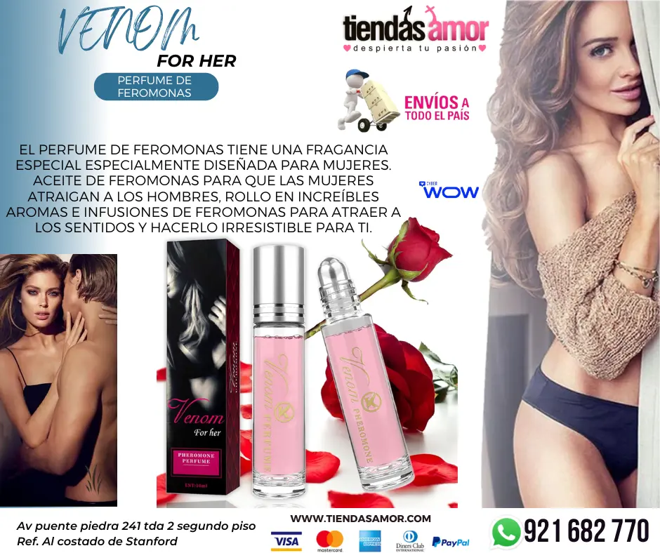 Perfume de feromonas de veneno feromonas de veneno para muj