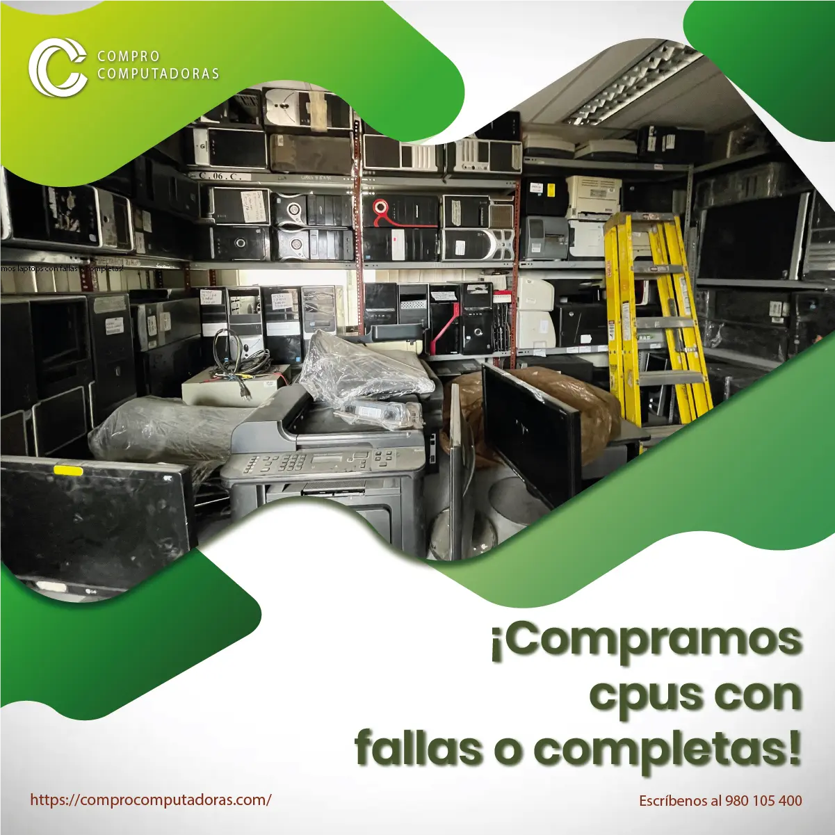 Reciclaje responsable compramos tus computadoras usadas
