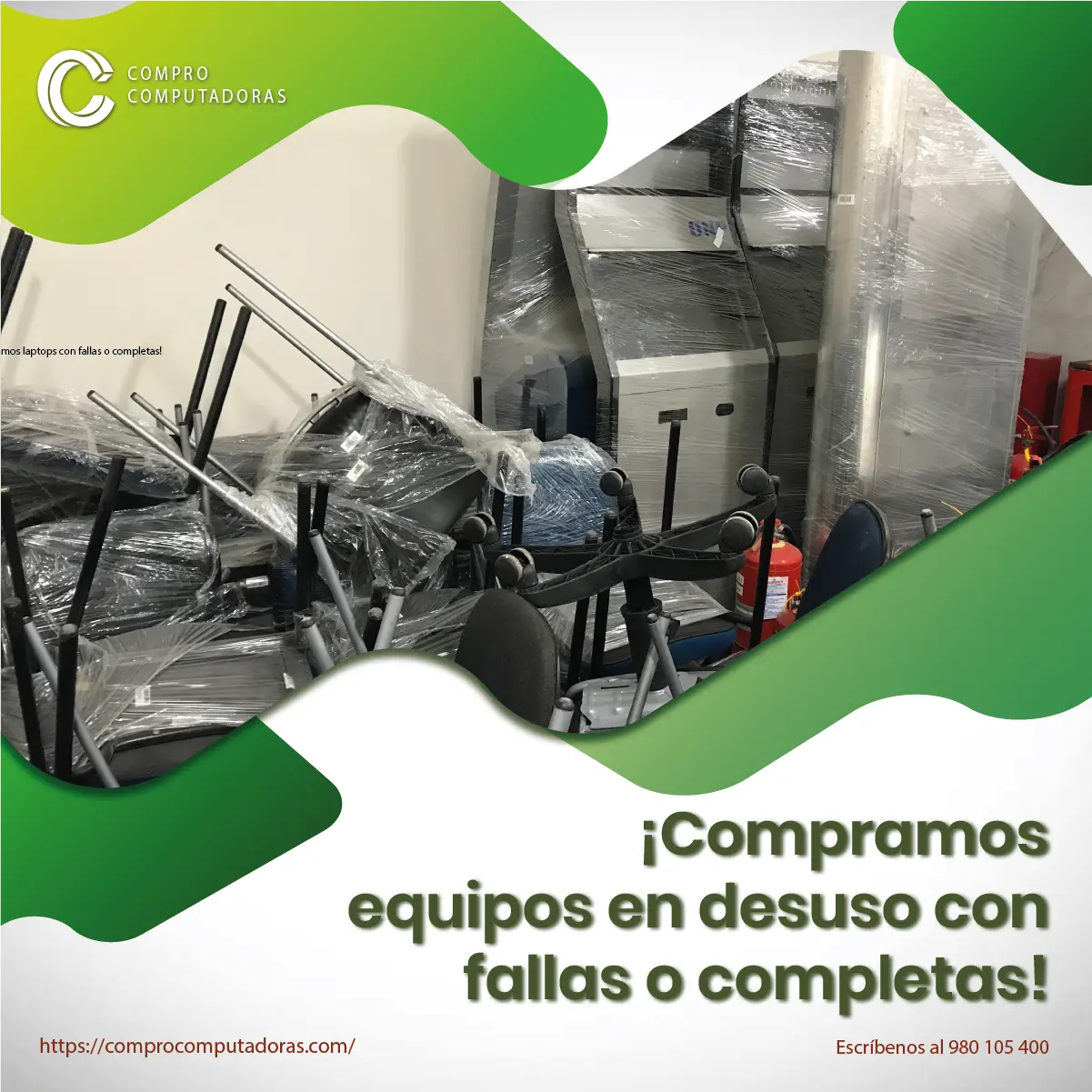 Pago en efectivo por tus computadoras viejas