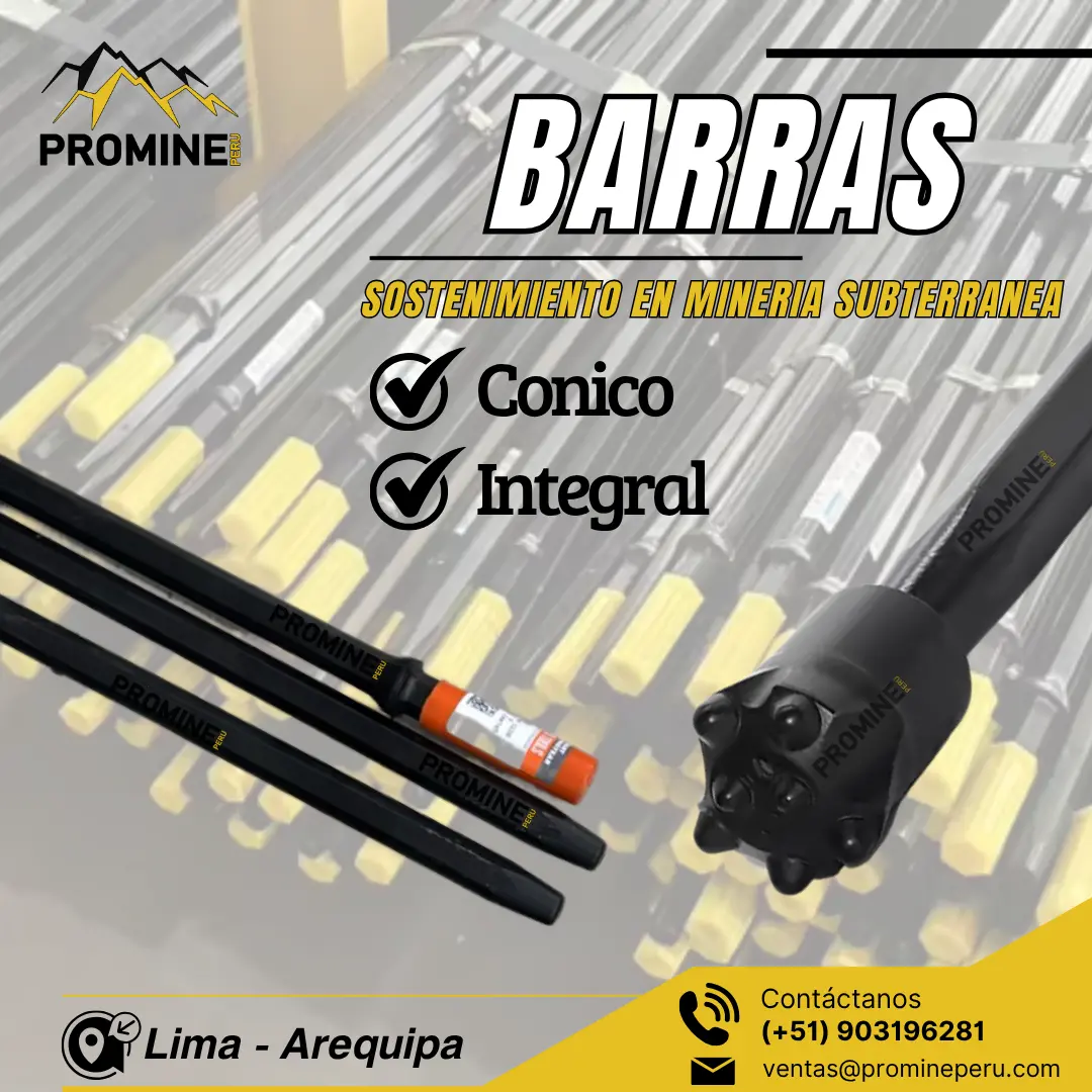BARRAS CÓNICAS E INTEGRALES DE PERFORACIÓN PROMINE Resis