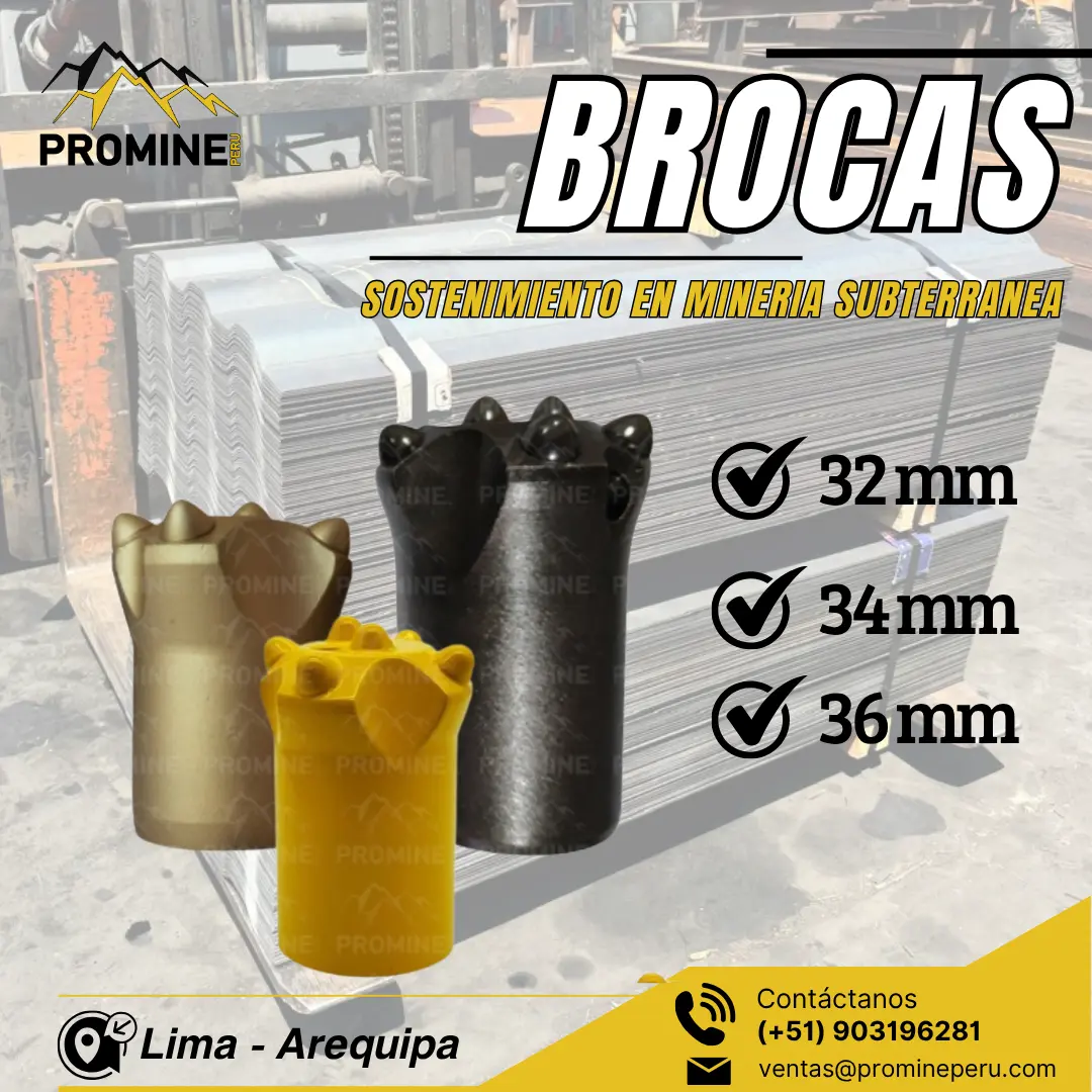 BROCAS CÓNICAS DE ALTO DESEMPEÑO PROMINE Perforación de 