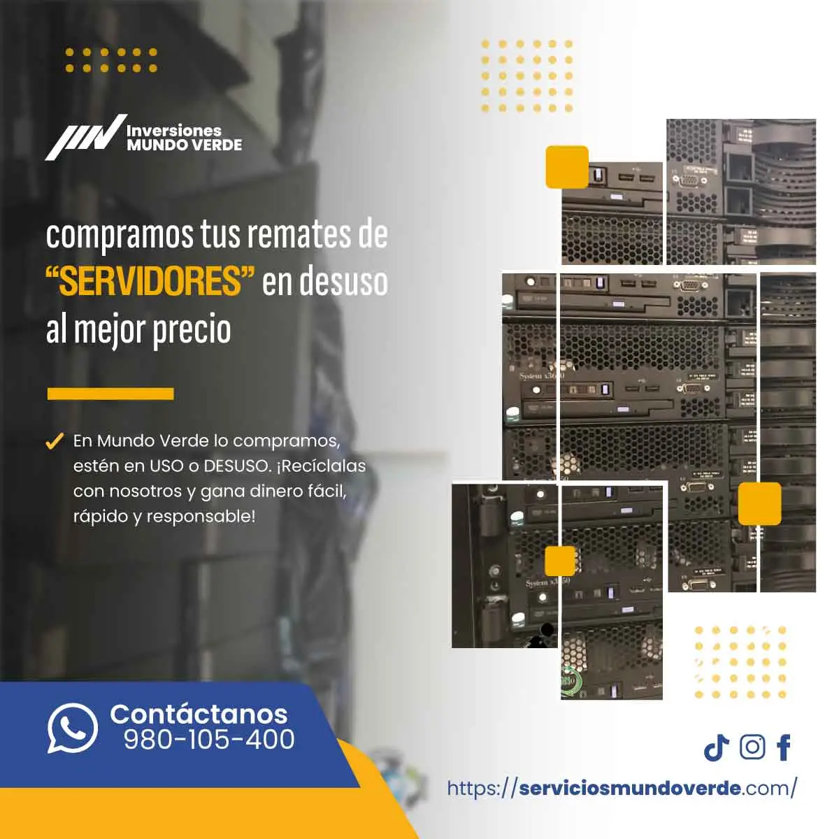 TIENES SERVIDORES ANTIGUOS LO COMPRAMOS 