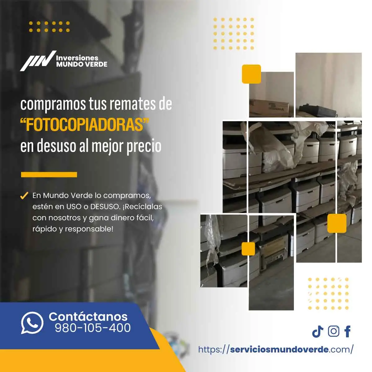 TIENES FOTOCOPIADORAS LO COMPRAMOS 