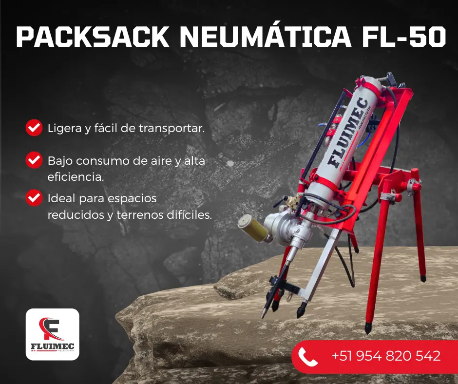 PACKSACK NEUMÁTICA FL50 trabajos en superficie 