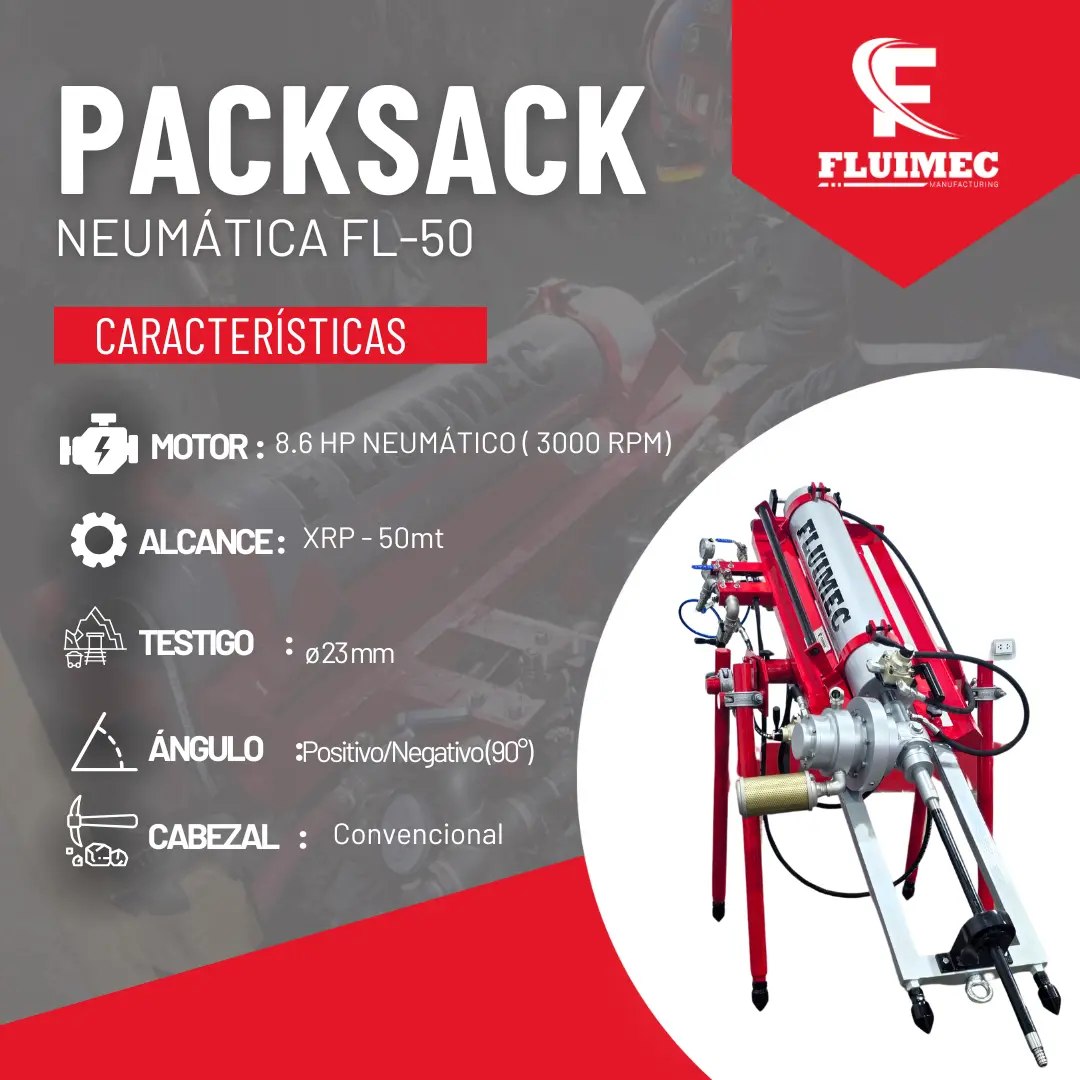 PACKSACK NEUMÁTICA FL50 equipos par trabajo en superficie 