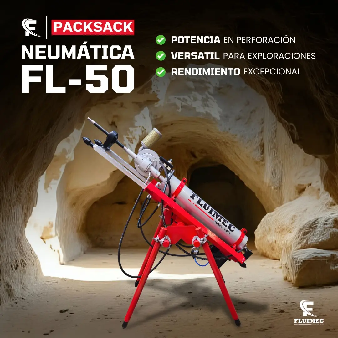 PACKSACK NEUMÁTICA FL50 equipo para industria minera 