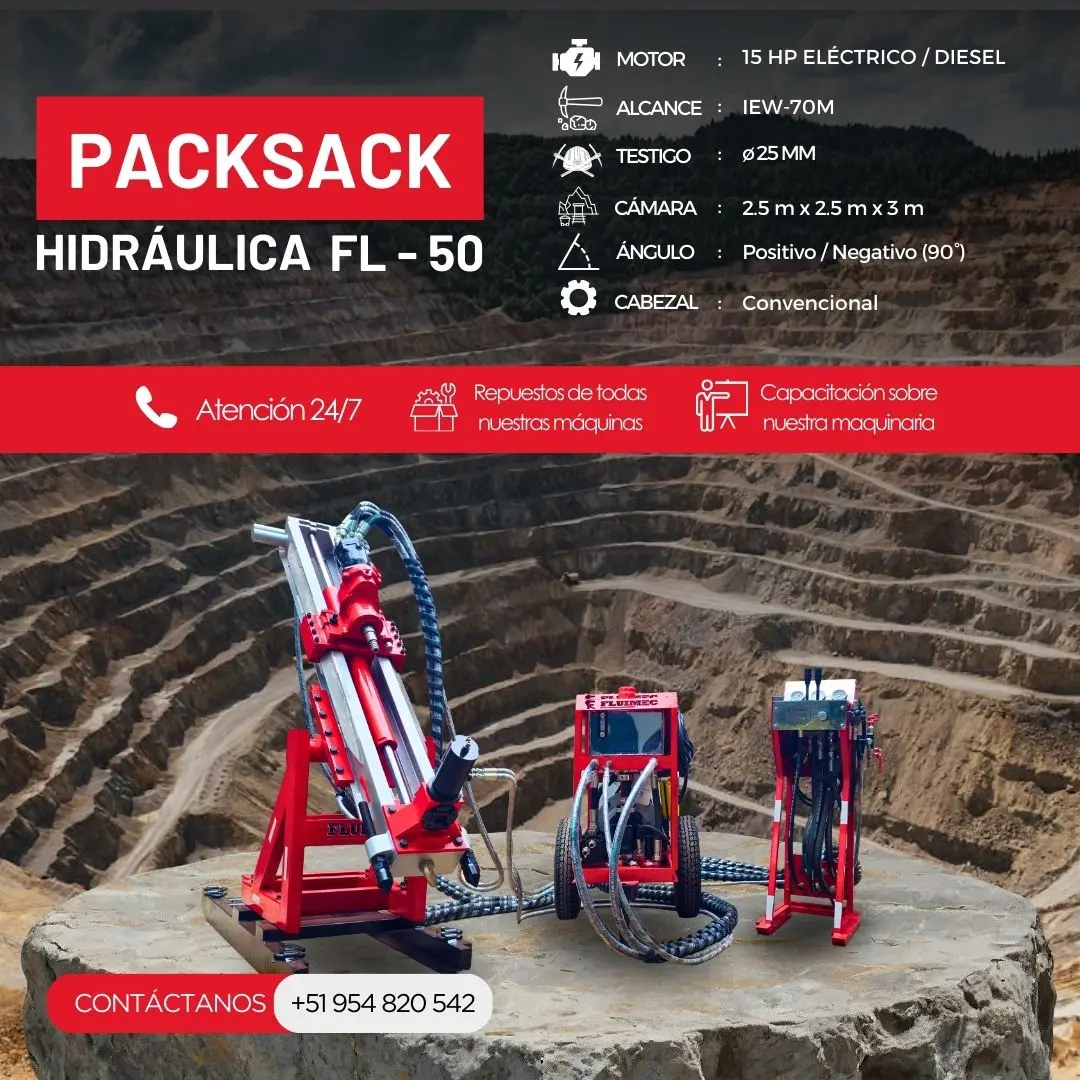 PACKSACK HIDRÁULICA FL50 trabajos en superficie 