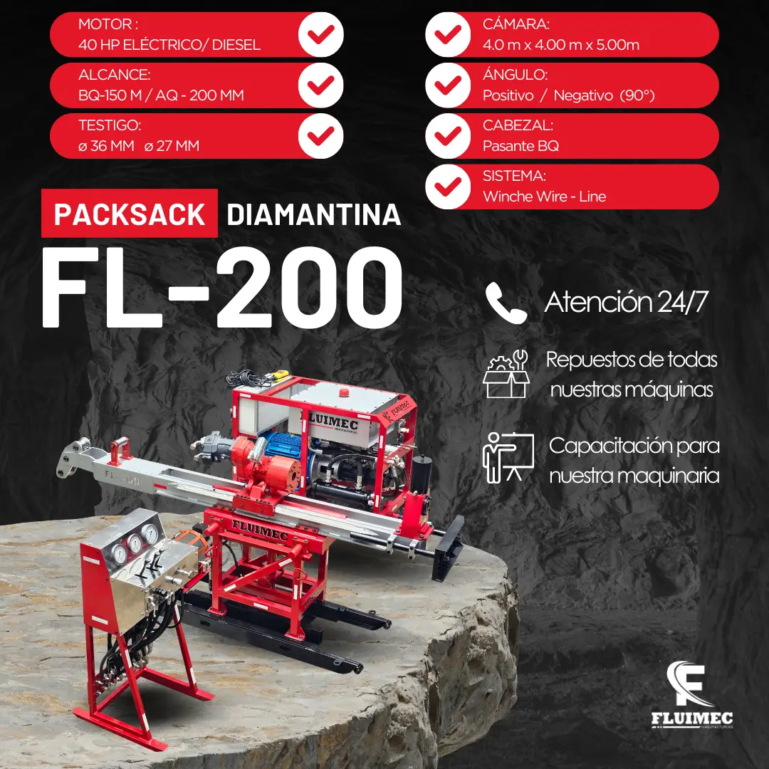 PACKSACK DIAMANTINA FL-200 trabajos en superficie 
