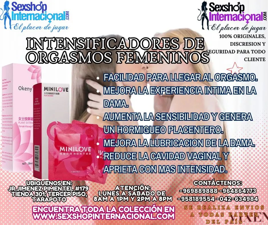 INTENSIFICADORES PARA MEJORAR LA EXPERIENCIA INTIMA DE LA DA