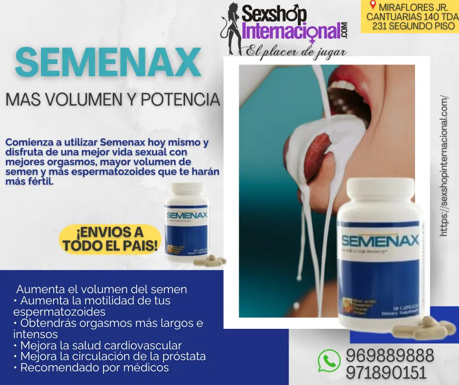 SEMENAX ORIGINAL AUMENTA EL VOLUMEN DE TU SEMEN -LIMA