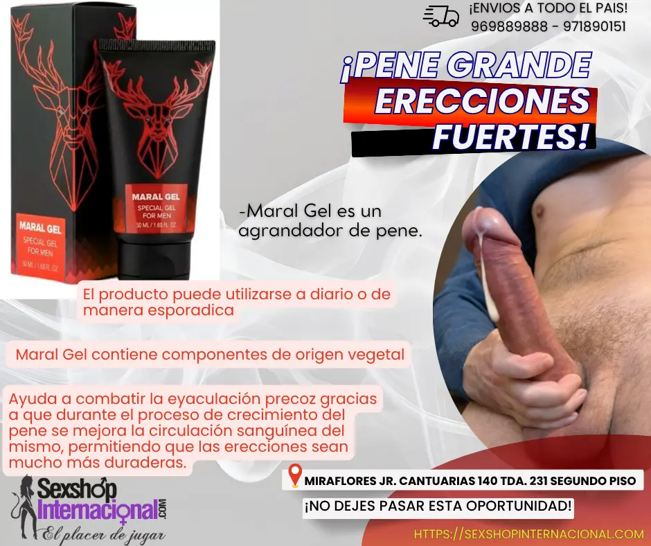 MARAL GEL ORIGINAL INCREMENTA LA POTENCIA Y EL TAMAÑO -LIMA