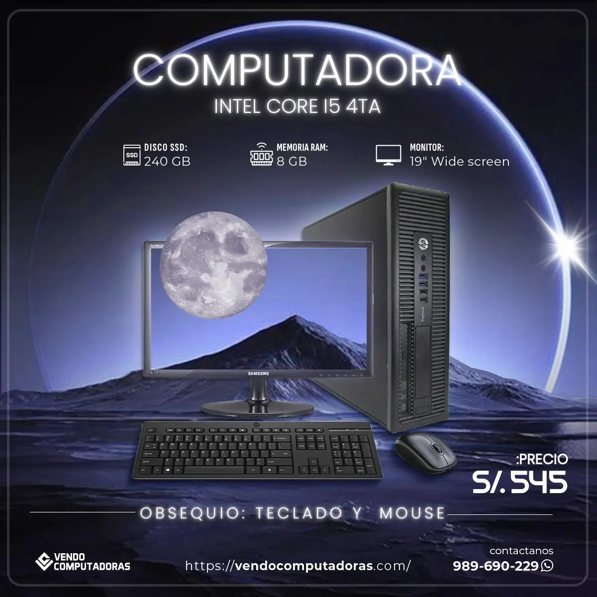  PC LISTA PARA USAR Y A PRECIO INCREÍBLE 