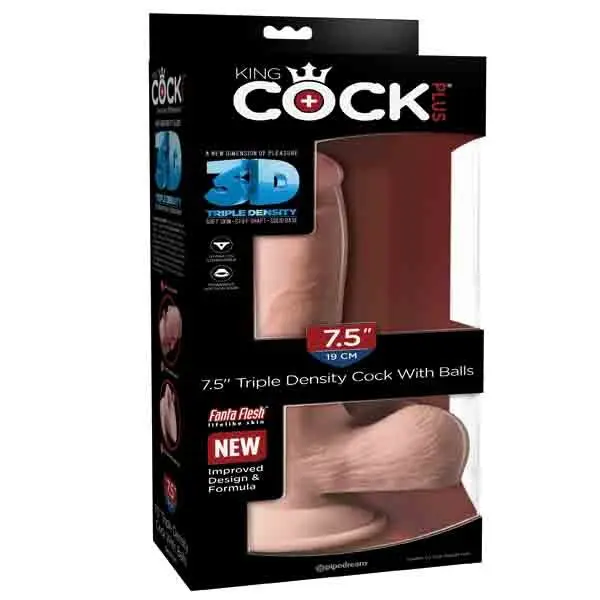 A-CONSOLADOR KING COCK PLUS 7.5 CON TESTICULO