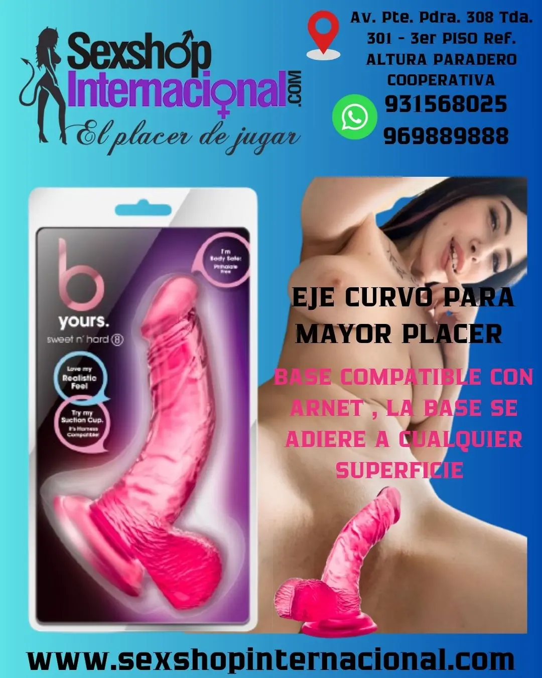 B YOURS SWEET N HARD 8 PINK