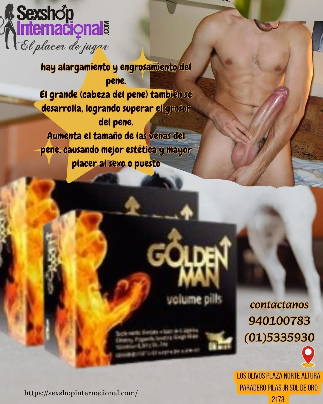 Golden Man para hombres que deseen tener el pene mas grande