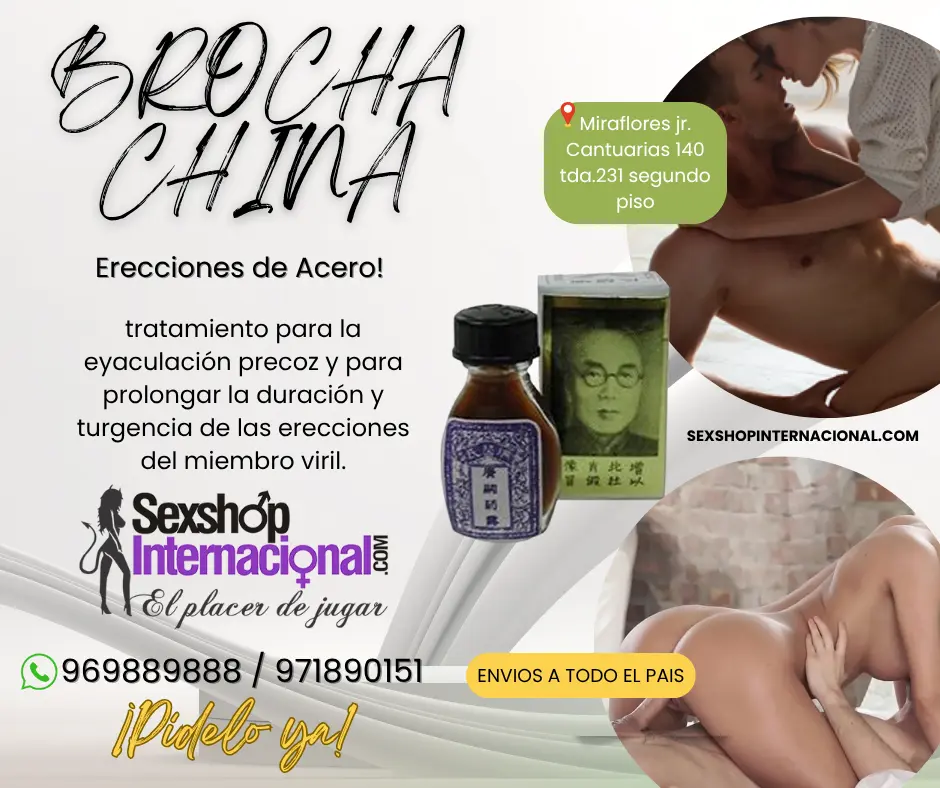 BROCHA CHINA ORIGINAL- RETARDANTE PARA LA EYACULACION PRECOZ