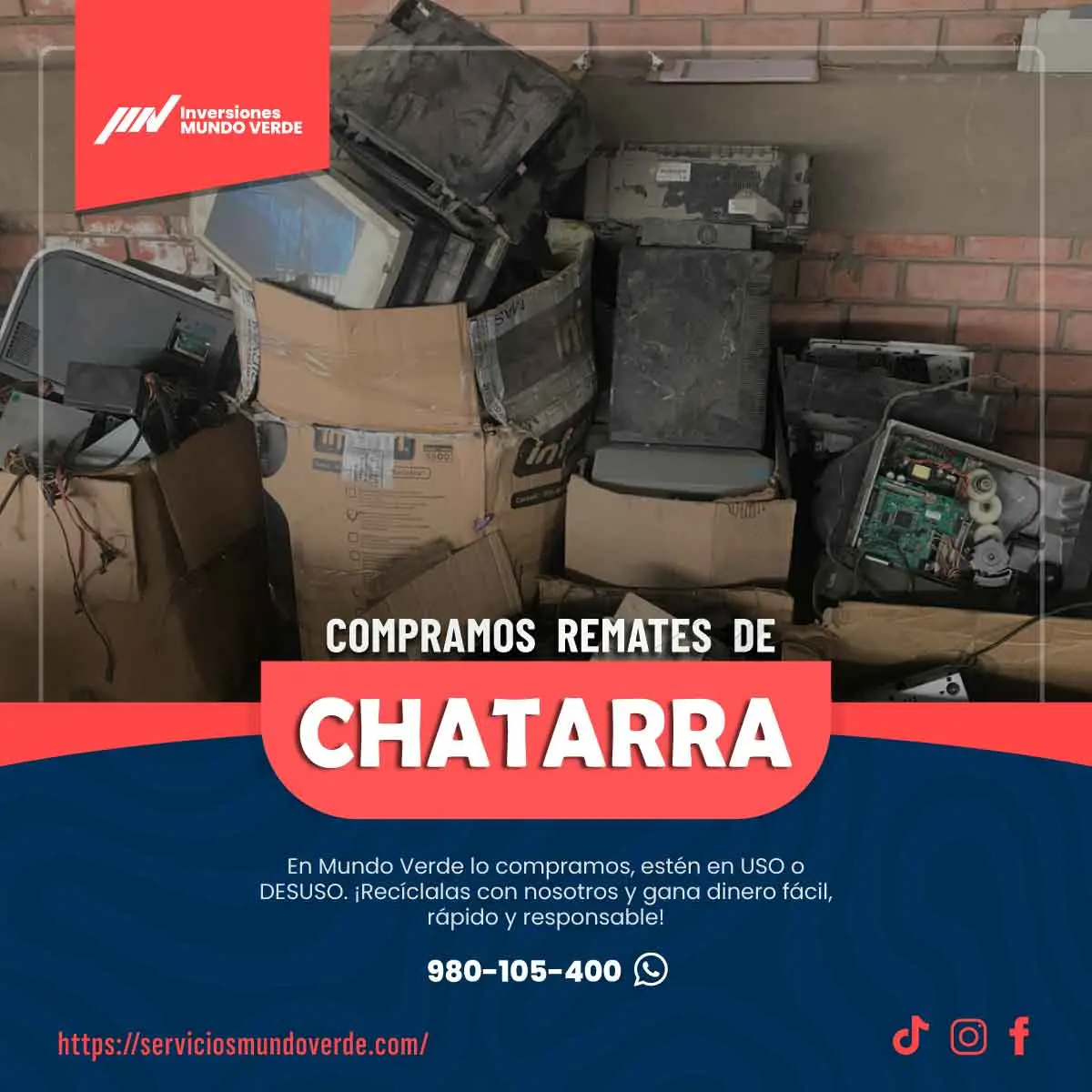  Tienes equipos electrónicos sin usar Nosotros los compram