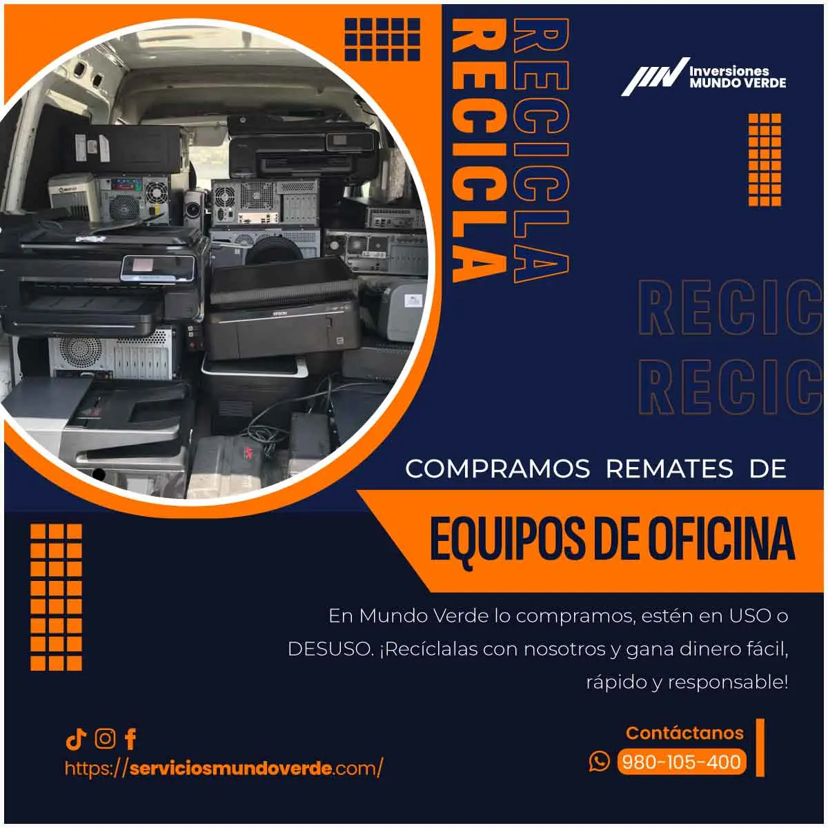 TIENES EQUIPOS DE OFICINA LO COMPRAMOS 
